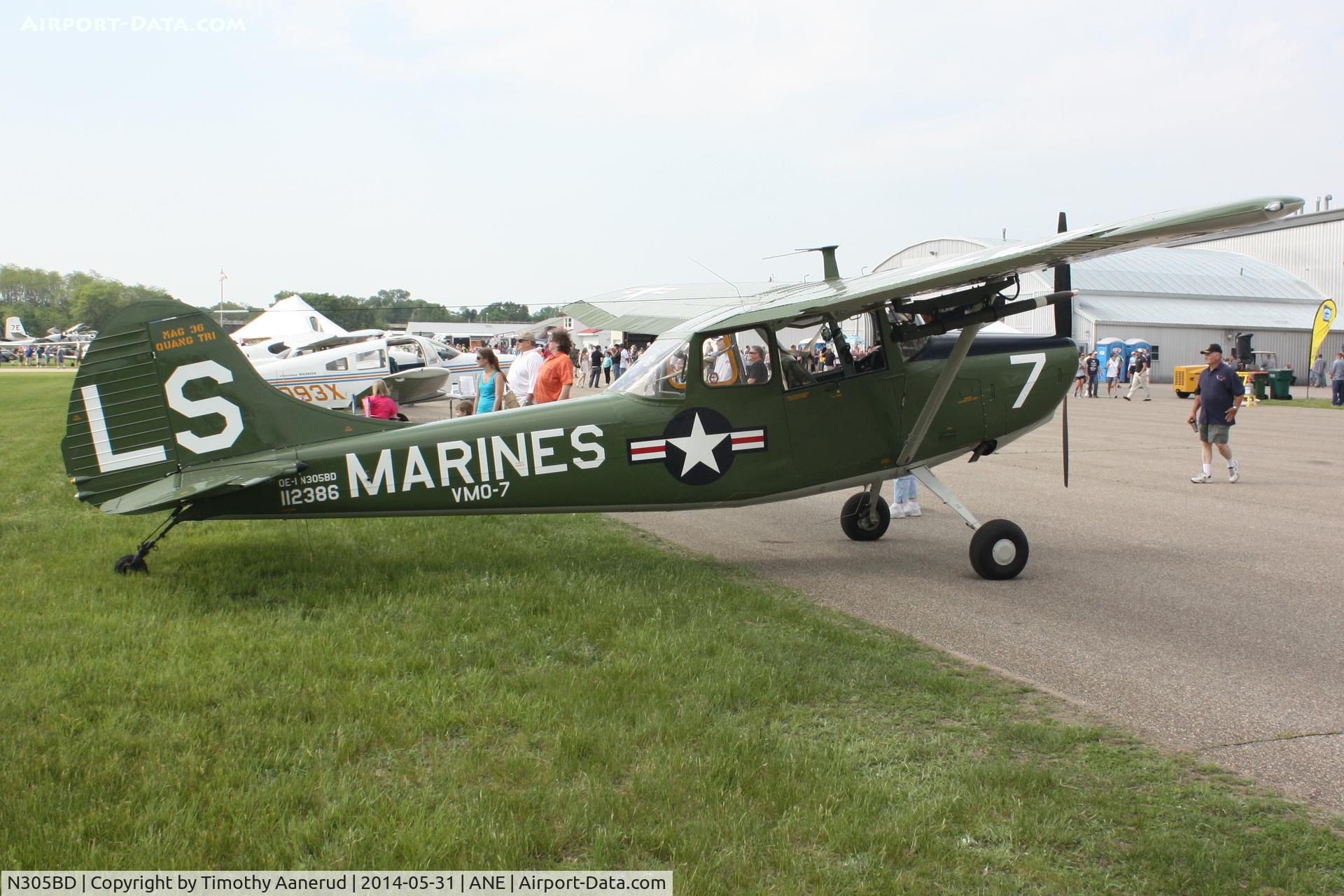 N305BD, Cessna O-1D Bird Dog C/N 22761, Cessna 305A, c/n: 22761