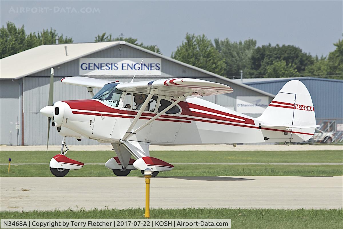 N3468A, 1953 Piper PA-22-135 Tri-Pacer C/N 22-1755, At 2017 EAA AirVenture at Oshkosh