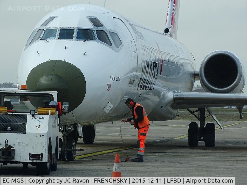 EC-MGS, 2000 Boeing 717-2CM C/N 55061, Volotea departure to Strasbourg (SXB)