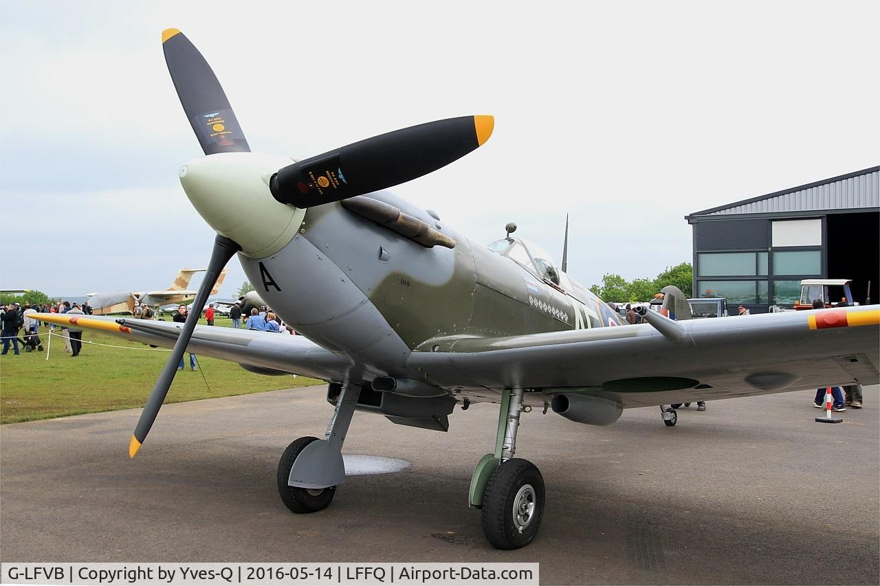 G-LFVB, 1942 Supermarine 349 Spitfire LF.Vb C/N CBAF.2403, Supermarine Spitfire MK-Vb, Static display, La Ferté-Alais (LFFQ) air show 2016