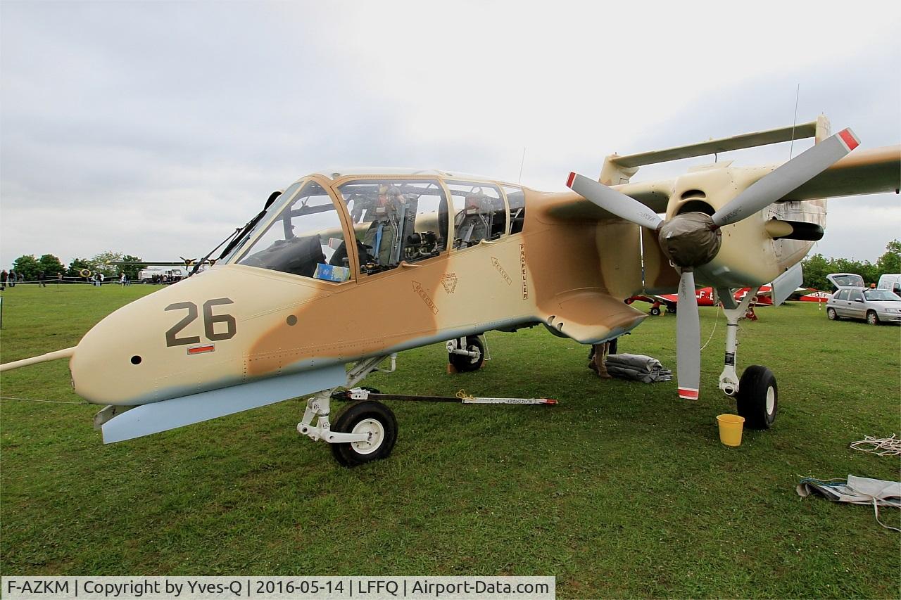 F-AZKM, 1971 North American OV-10B Bronco C/N 338-9 (305-65), North American OV-10B Bronco, Static display, La Ferté-Alais airfield (LFFQ) Airshow 2016
