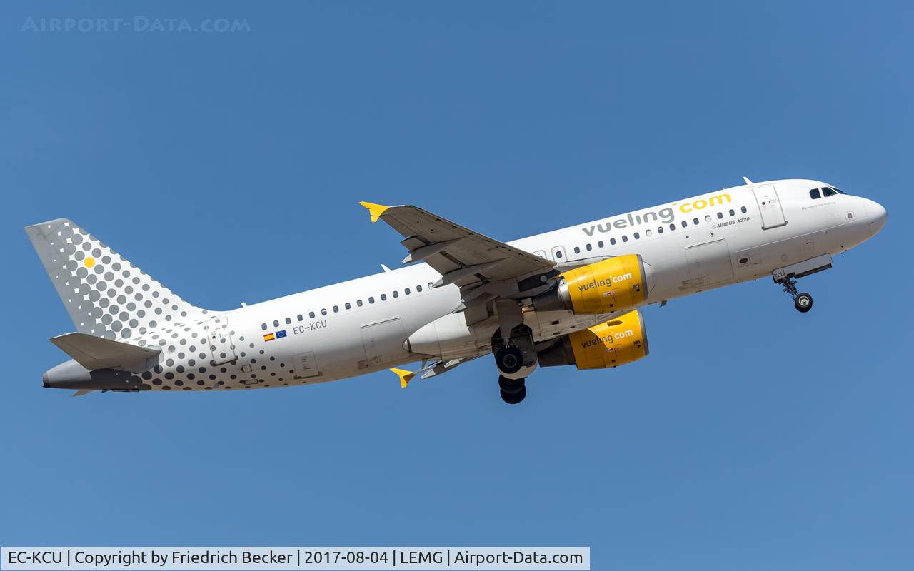 EC-KCU, 2007 Airbus A320-216 C/N 3109, departure from Malaga