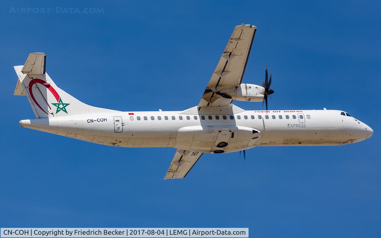 CN-COH, 2012 ATR 72-600 (72-212A) C/N 1034, departure from Malaga