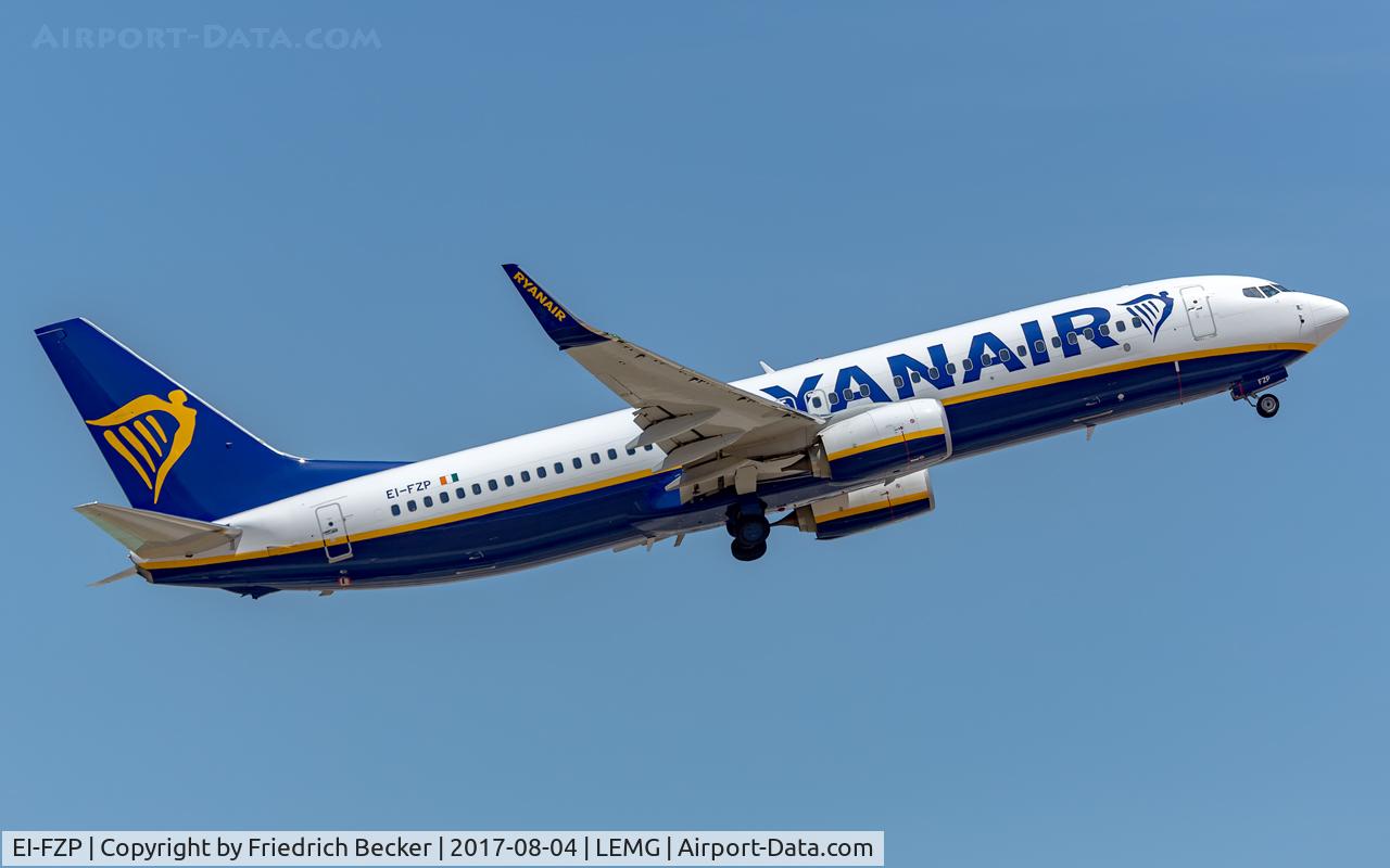 EI-FZP, 2017 Boeing 737-8AS C/N 44790, departure from Malaga