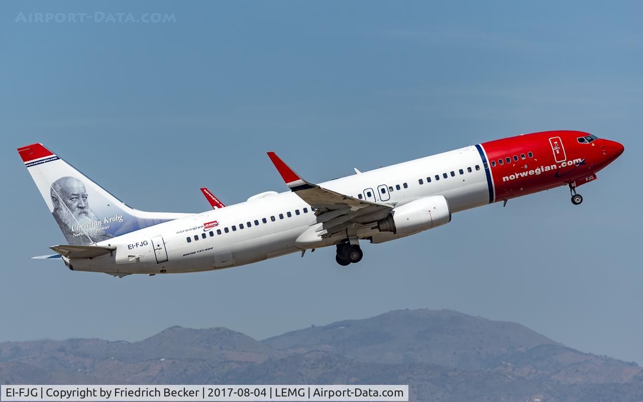 EI-FJG, 2010 Boeing 737-8JP C/N 37818, departure from Malaga