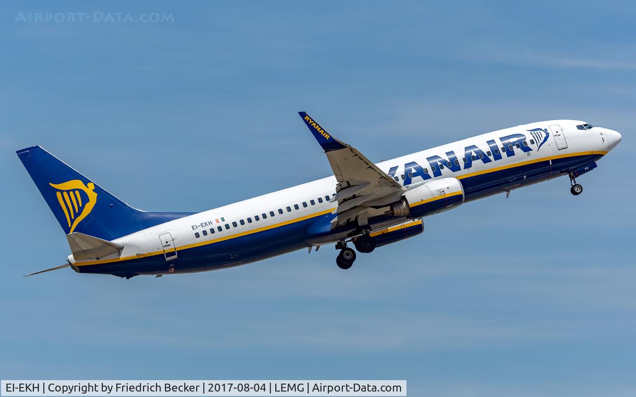 EI-EKH, 2010 Boeing 737-8AS C/N 38493, departure from Malaga