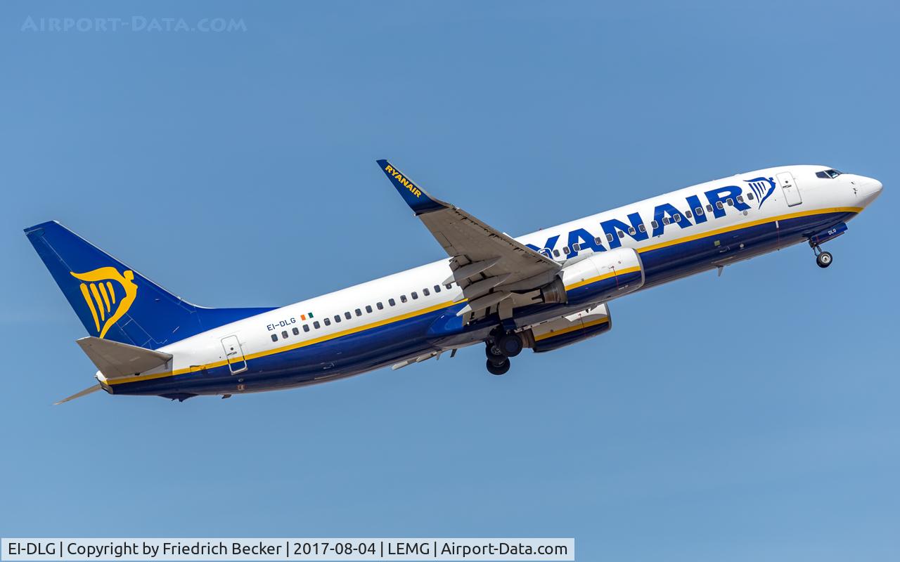 EI-DLG, 2006 Boeing 737-8AS C/N 33589, departure from Malaga