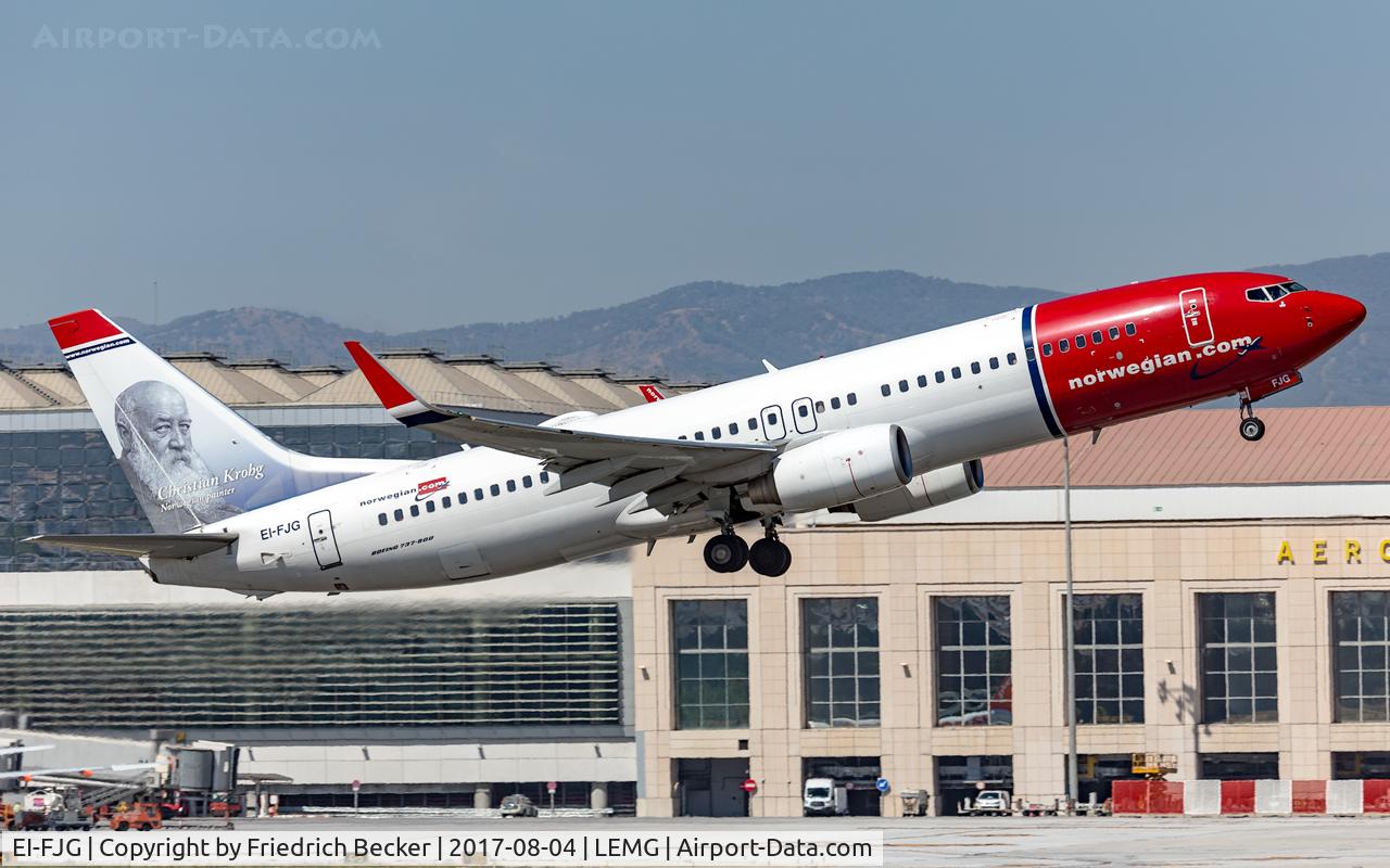 EI-FJG, 2010 Boeing 737-8JP C/N 37818, departure from Malaga