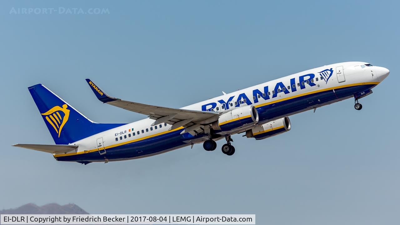 EI-DLR, 2006 Boeing 737-8AS C/N 33596, departure from Malaga