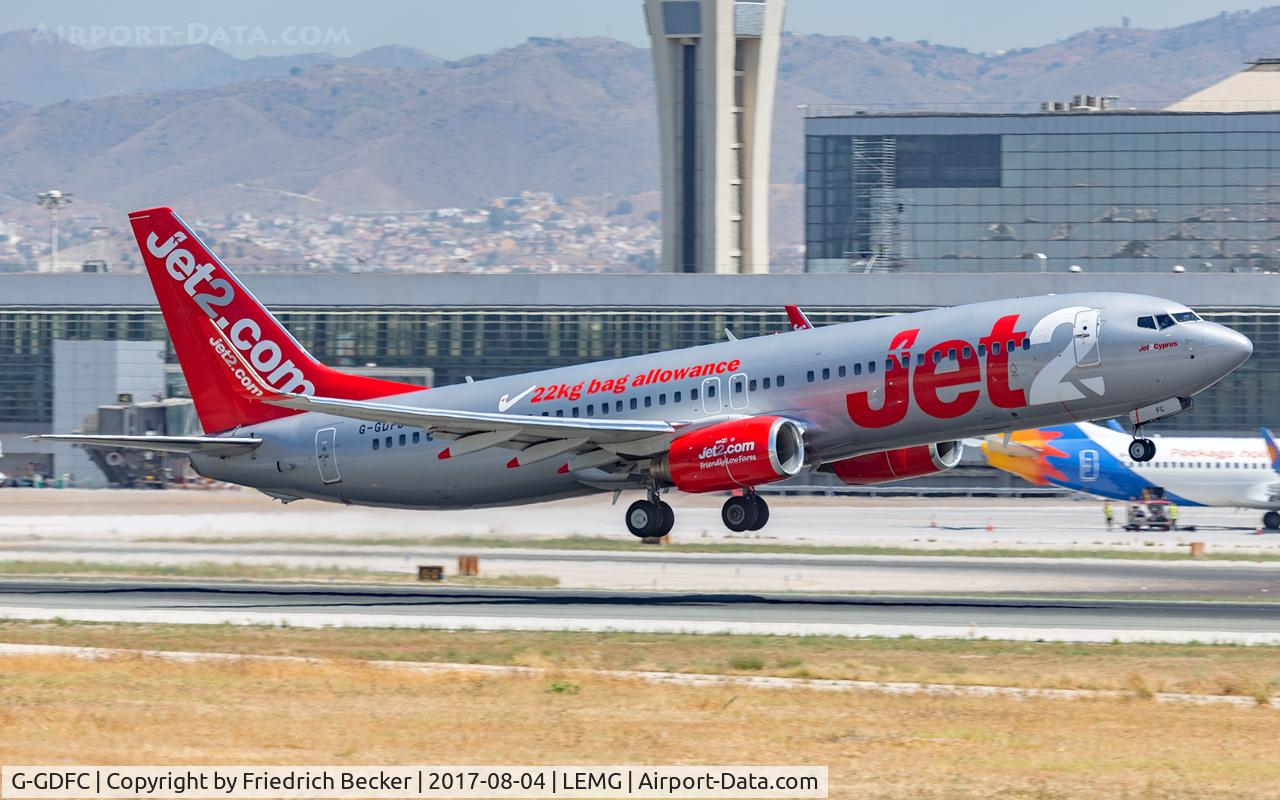 G-GDFC, 1998 Boeing 737-8K2 C/N 28375, departure from Malaga