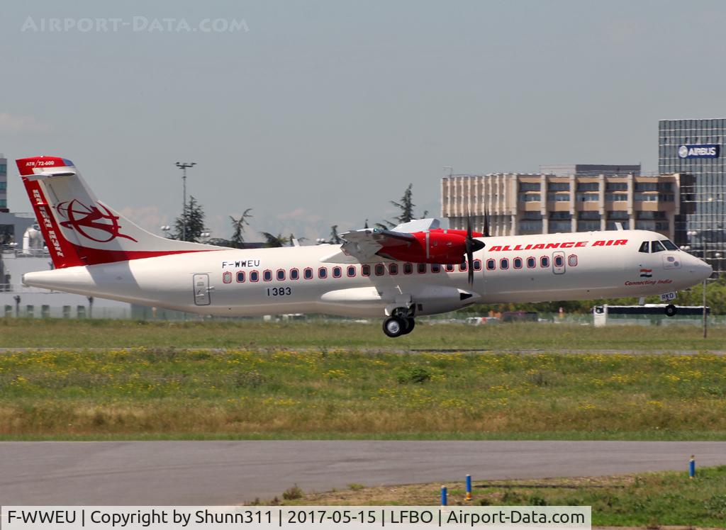 F-WWEU, 2017 ATR 72-600 C/N 1383, C/n 1383 - To be VT-RKD