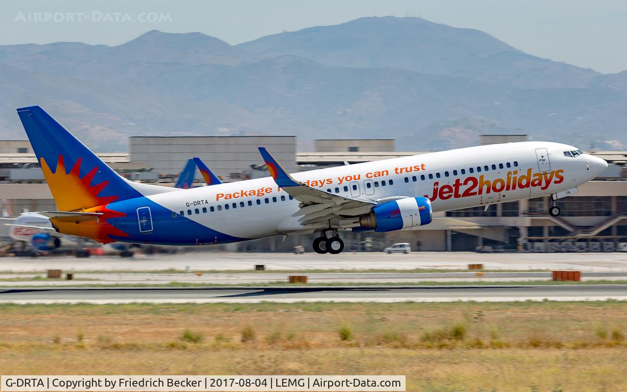 G-DRTA, 2004 Boeing 737-85P C/N 33972, departure from Malaga