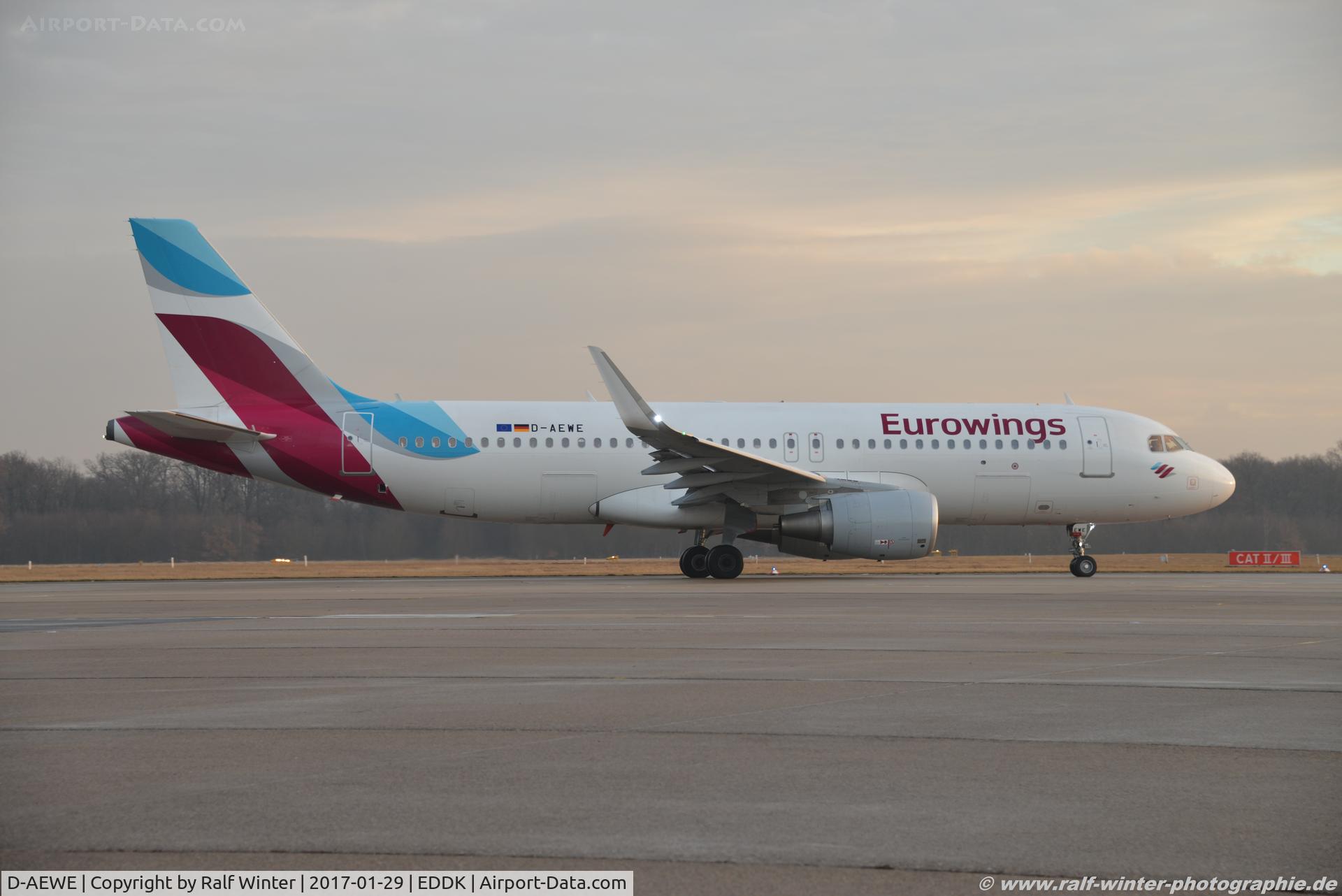 D-AEWE, 2016 Airbus A320-214 C/N 7056, Airbus A320-214(W) - EW EWG Eurowings - 7056 - D-AEWE - 29.01.2017 - CGN