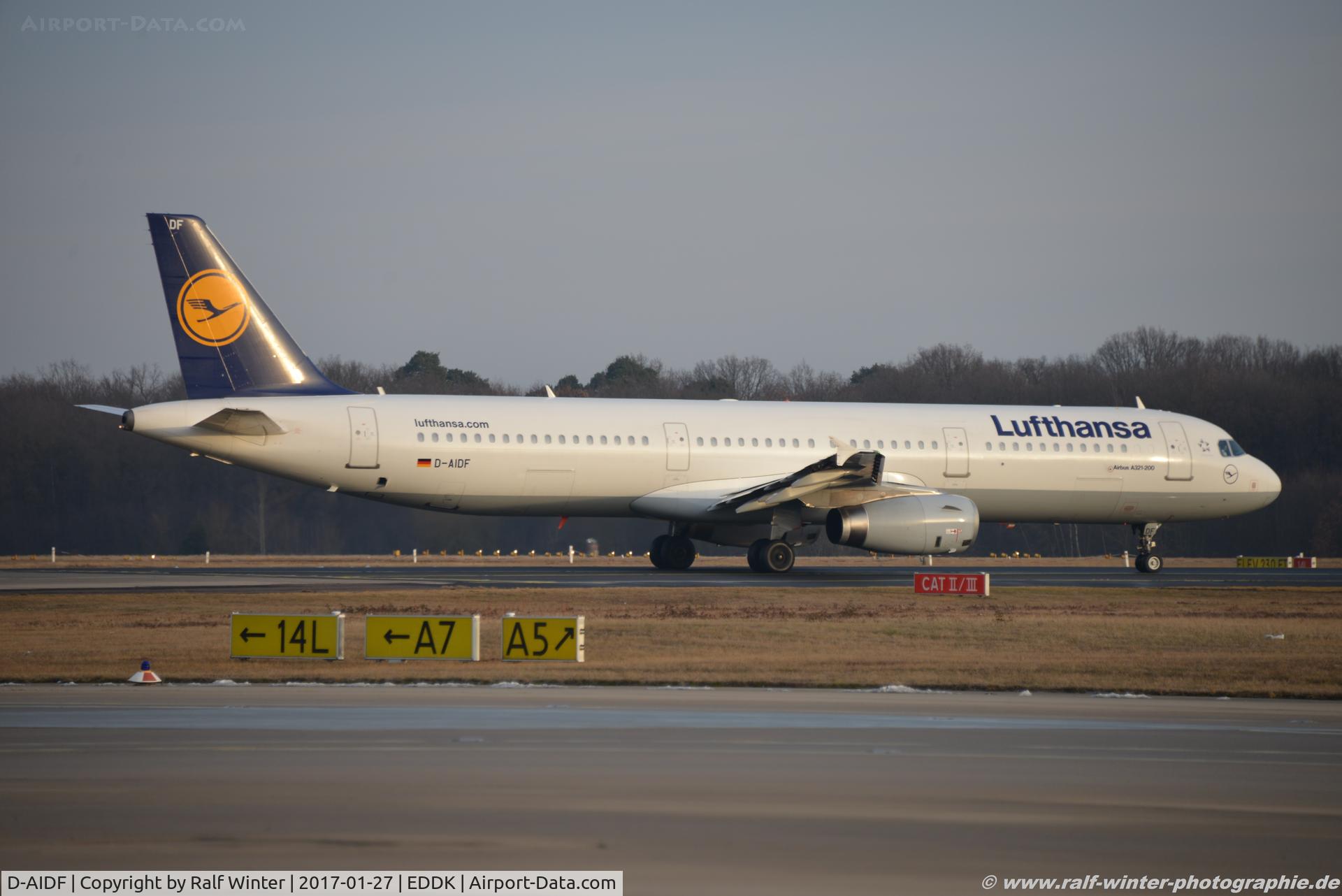D-AIDF, 2011 Airbus A321-231 C/N 4626, Airbus A321-231 - LH DLH Lufthansa - 4626 - D-AIDF - 27.01.2017 - CGN