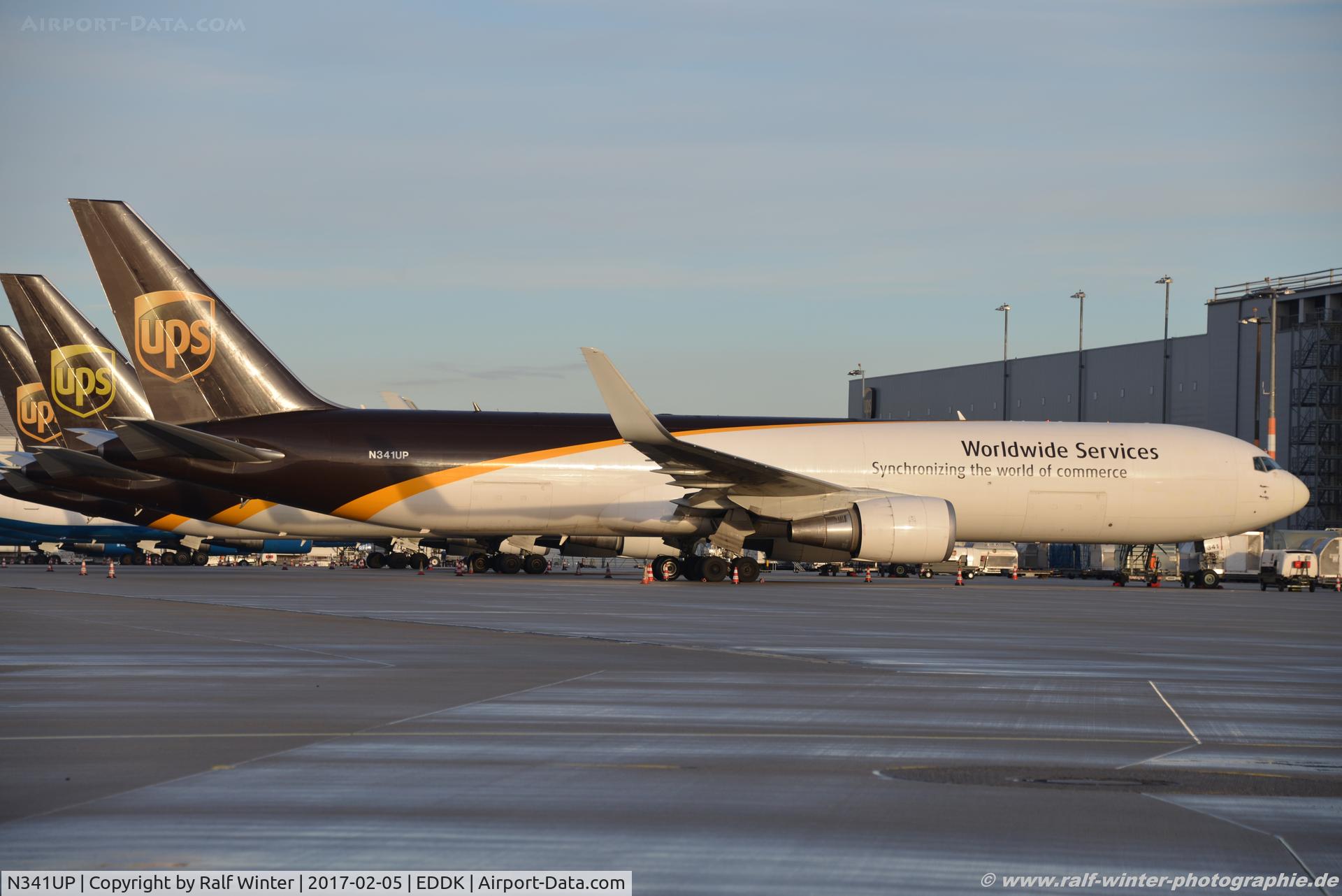 N341UP, 2010 Boeing 767-34AF C/N 37861, Boeing 767-34AFER - 5X UPS United Parcel Service - 37861 - N341UP - 05.02.2017 - CGN