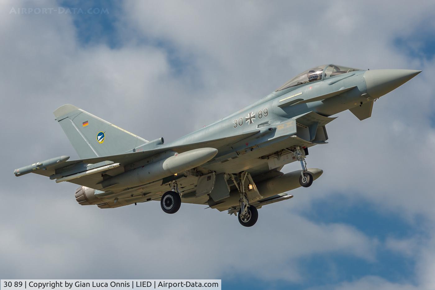 30 89, 2012 Eurofighter EF-2000 Typhoon S C/N GS068, LANDING 35R