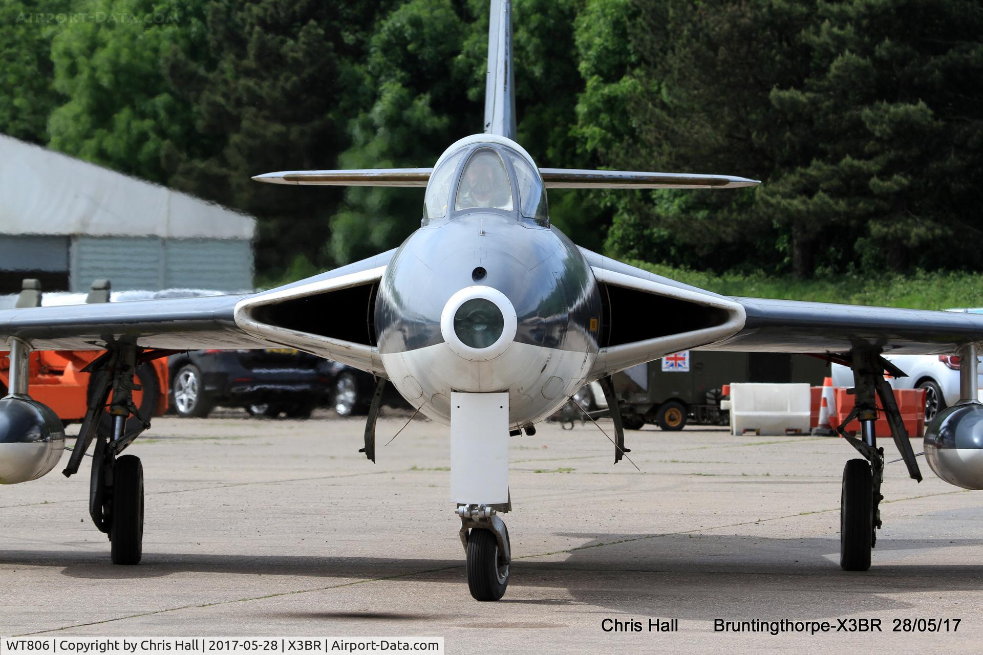 WT806, 1955 Hawker Hunter GA.11 C/N 41H-670749, Cold War Jets open day 2017