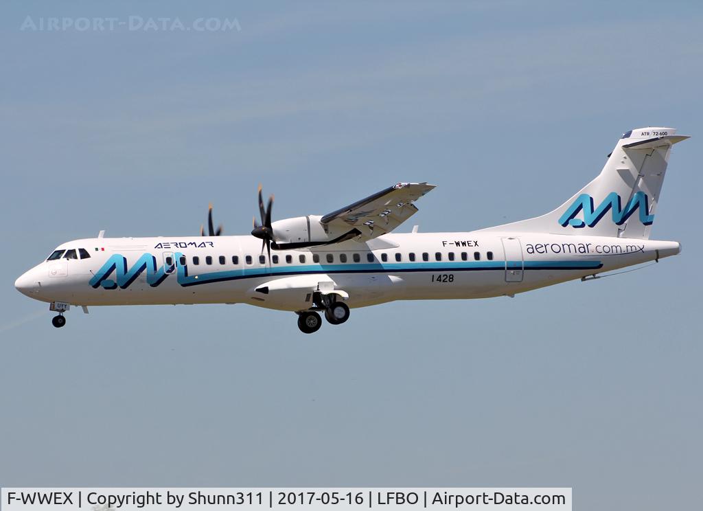 F-WWEX, 2017 ATR 72-600 C/N 1428, C/n 1428 - To be XA-UYY