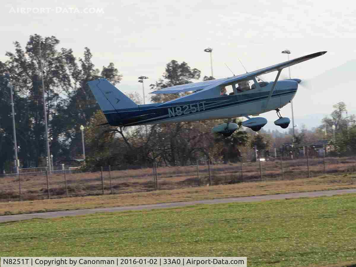N8251T, 1960 Cessna 175B Skylark C/N 17556951, Take Off