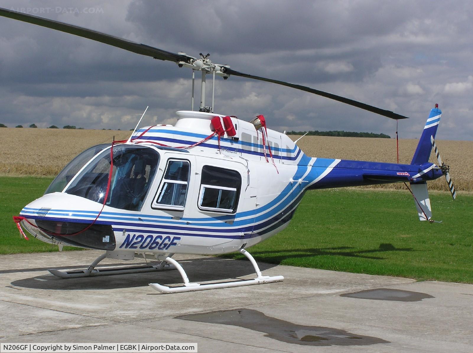 N206GF, 1984 Bell 206B JetRanger III C/N 3806, JetRanger at Sywell