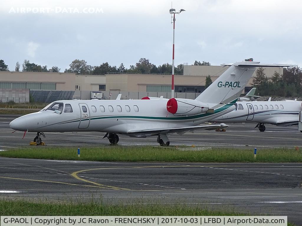 G-PAOL, 2008 Cessna 525B CitationJet CJ3 C/N 525B-0232, Blu Halkin Ltd