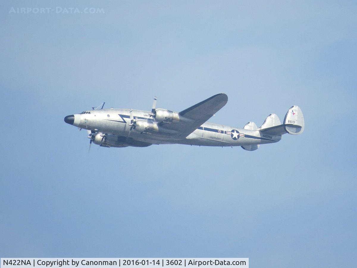 N422NA, 1948 Lockheed C-121A Constellation C/N 48-613 (2605), Preparing to land