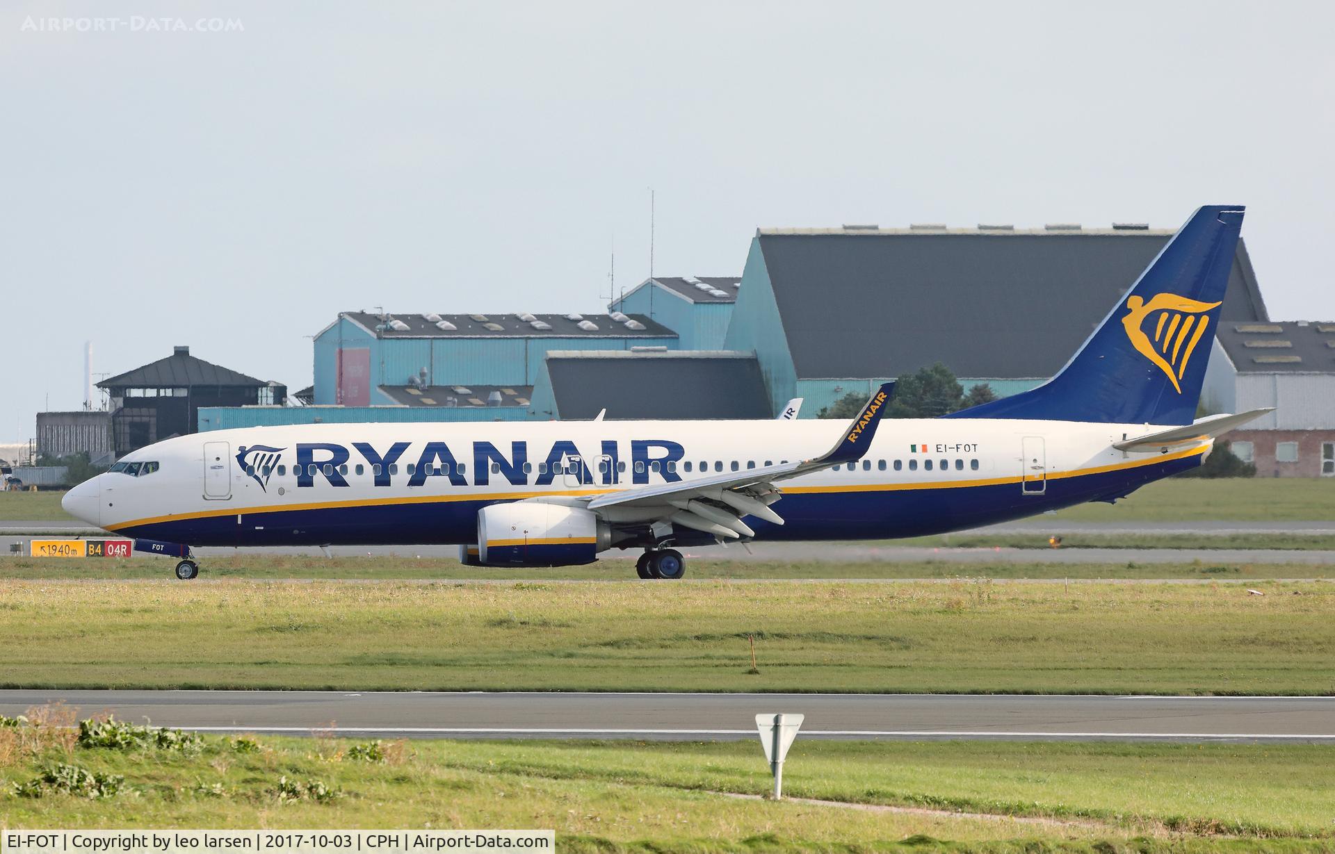 EI-FOT, 2016 Boeing 737-8AS C/N 44730, Copenhagen 3.10.2017