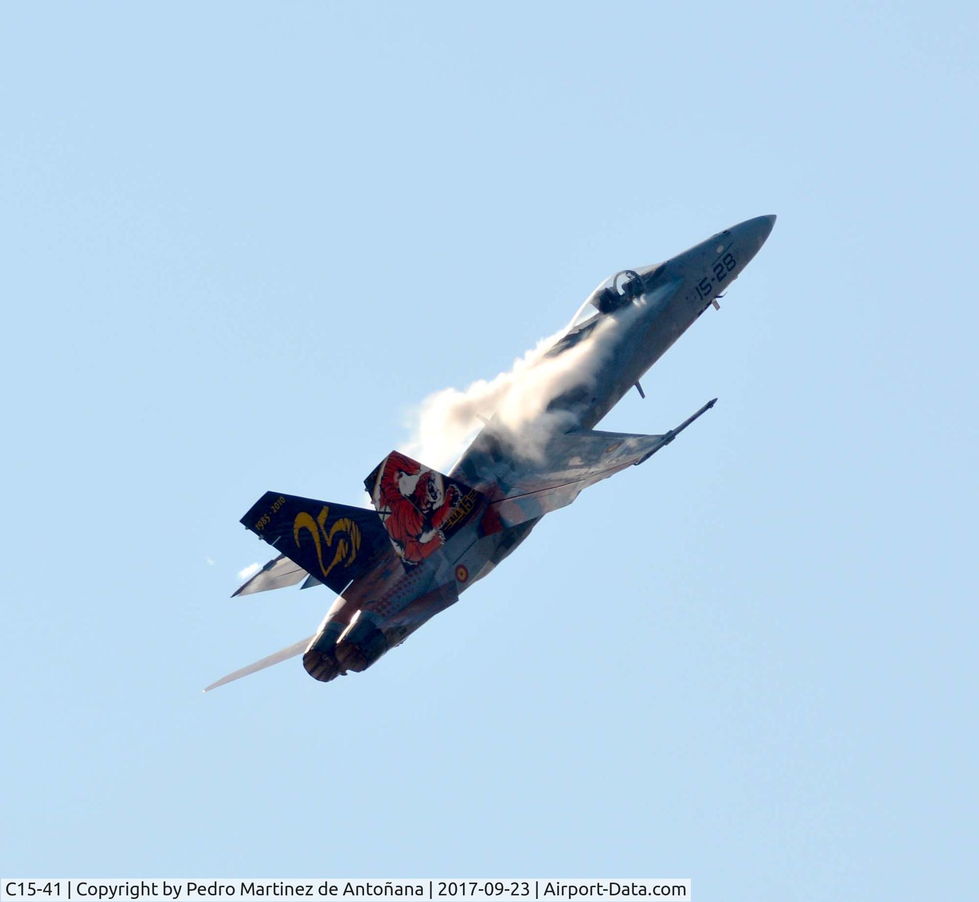C15-41, McDonnell Douglas EF-18A-24-MC+ C/N 0681/A548, Aeropuerto Internacional Lleida-Alguaire