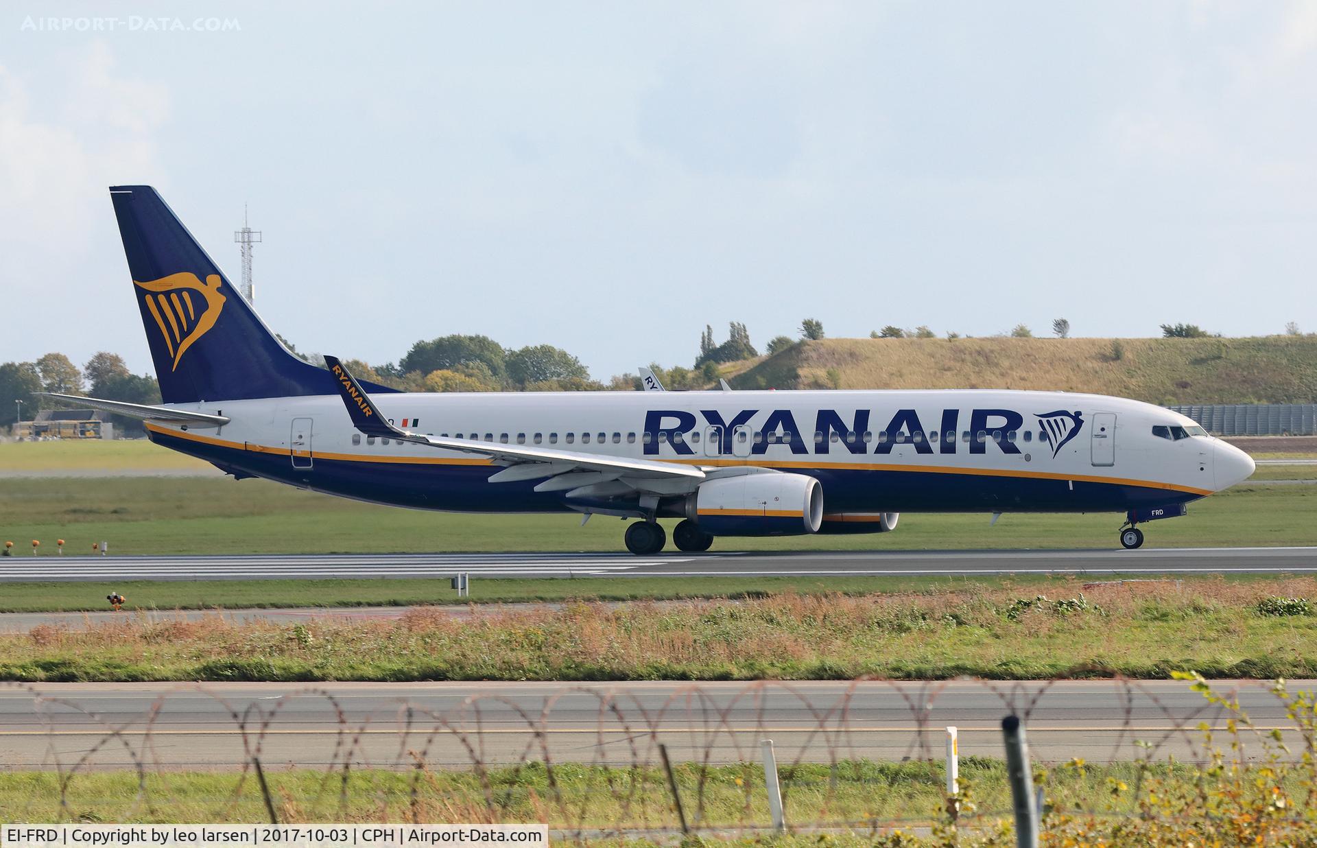 EI-FRD, 2016 Boeing 737-8AS C/N 44738, Copenhagen 3.10.2017