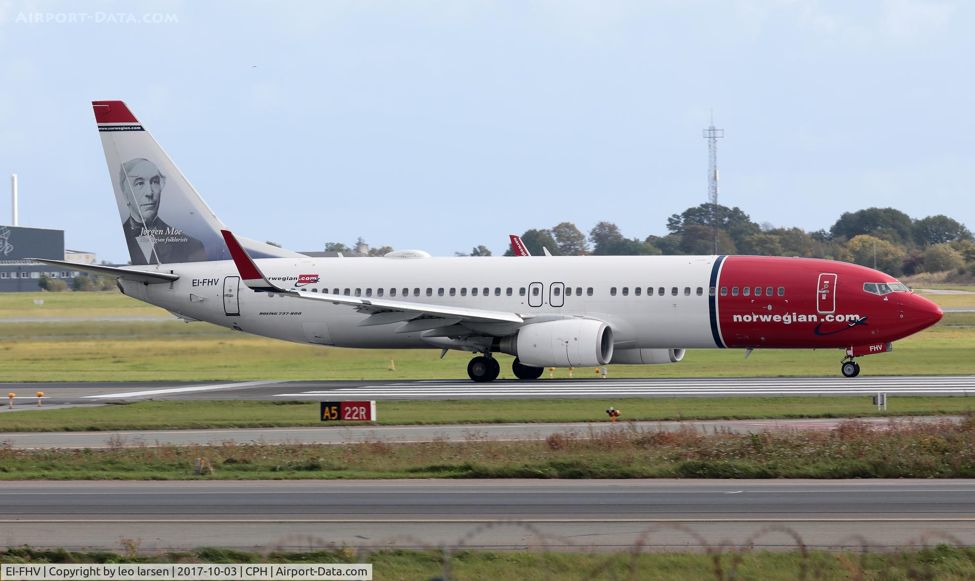 EI-FHV, 2011 Boeing 737-8JP C/N 40870, Copenhagen 3.10.2017 