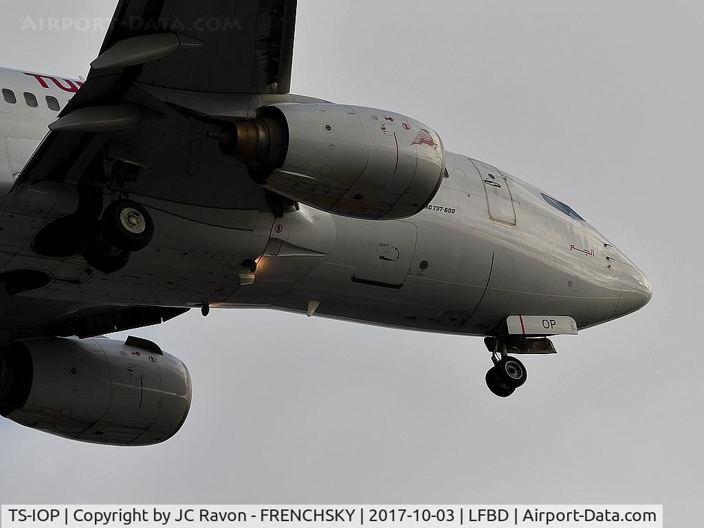 TS-IOP, 2000 Boeing 737-6H3 C/N 29500, TU628 landing runway 23 from Tunis