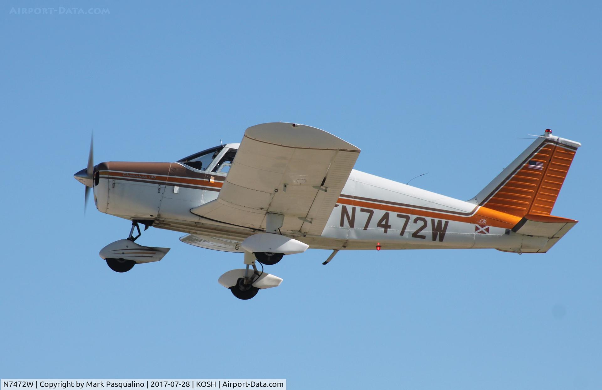 N7472W, 1963 Piper PA-28-180 Cherokee C/N 28-1377, Piper PA-28-180