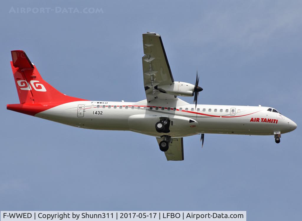 F-WWED, 2017 ATR 72-600 C/N 1432, C/n 1432 - To be F-ORVT