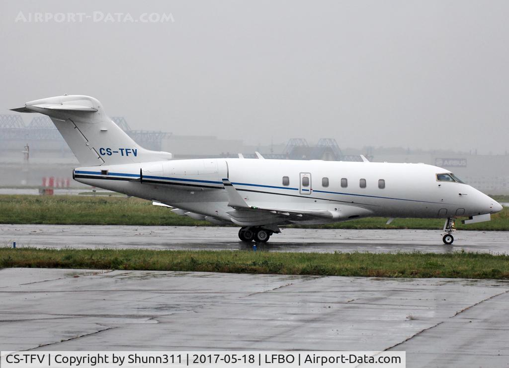 CS-TFV, 2008 Bombardier Challenger 300 (BD-100-1A10) C/N 20252, Taxiing to the General Aviation area...
