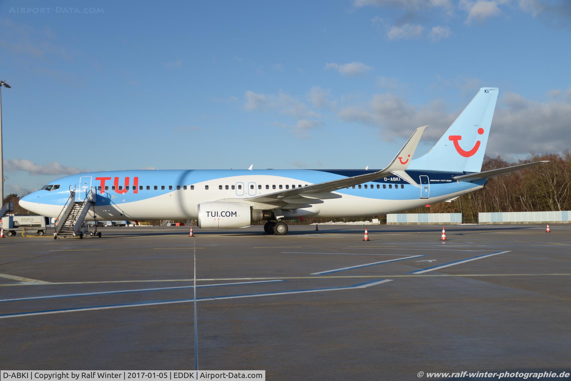 D-ABKI, 2009 Boeing 737-86J C/N 37748, Boeing 737-86J(W) - X3 TUI TUIfly - 37748 - D-ABKI - 05.01.2017 - CGN