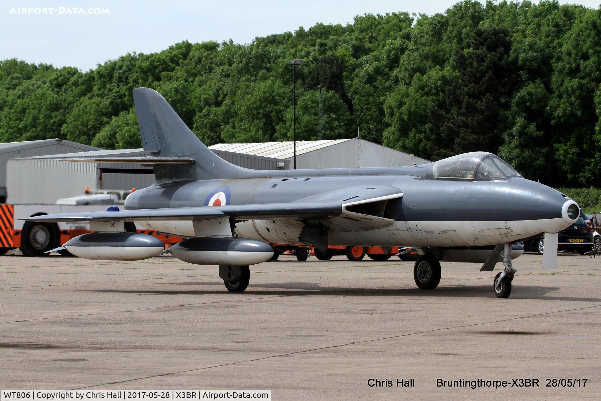 WT806, 1955 Hawker Hunter GA.11 C/N 41H-670749, Cold War Jets open day 2017