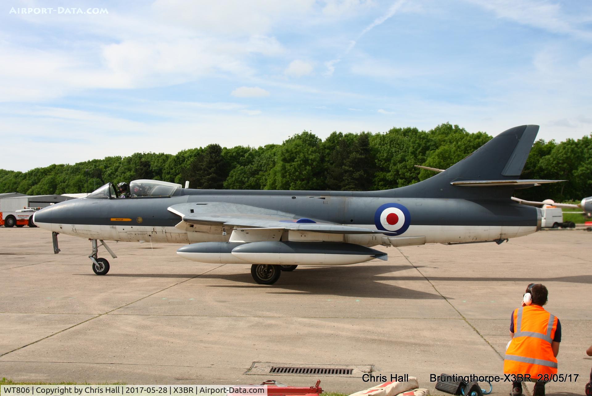 WT806, 1955 Hawker Hunter GA.11 C/N 41H-670749, Cold War Jets open day 2017