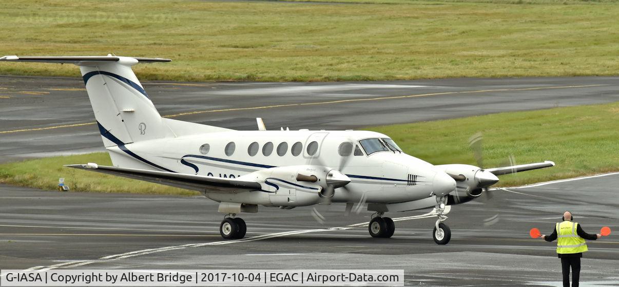 G-IASA, 1999 Raytheon B200 King Air C/N BB-1698, Belfast City.  G-IASA – medical flight.