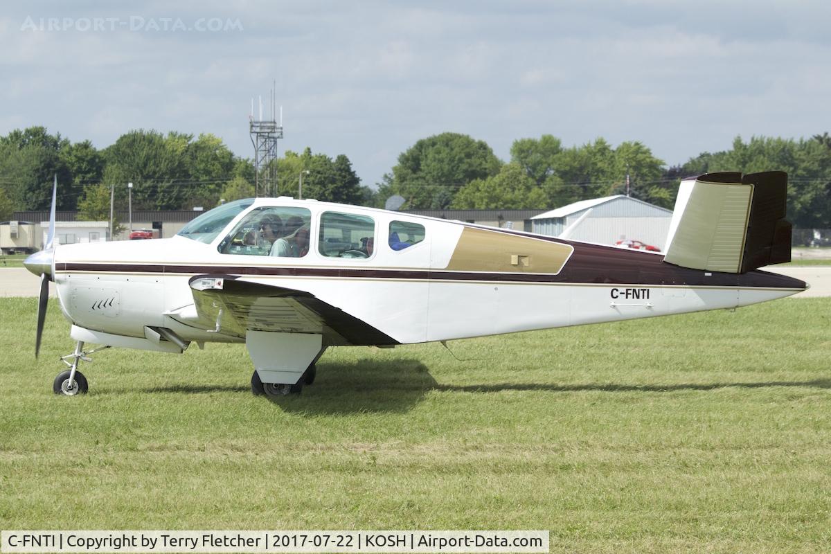 C-FNTI, 1960 Beech M35 Bonanza C/N D-6553, At 2017 EAA AirVenture at Oshkosh