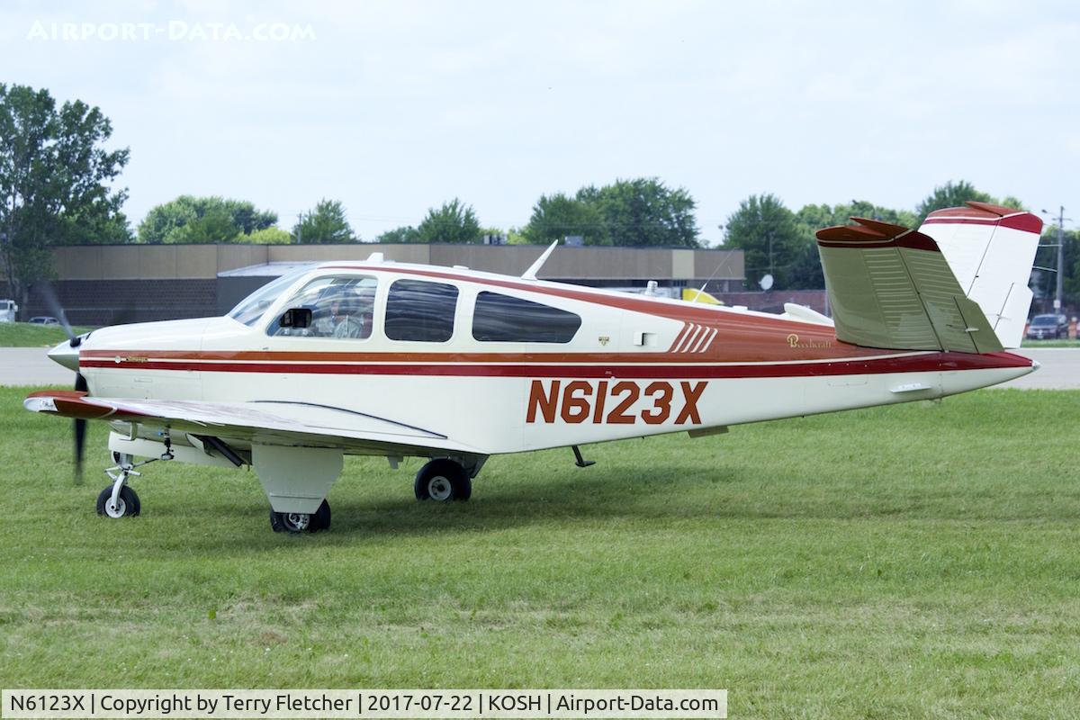 N6123X, 1981 Beech V35B Bonanza C/N D-10385, At 2017 EAA AirVenture at Oshkosh