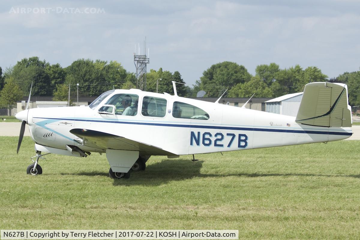 N627B, 1961 Beech N35 Bonanza C/N D-6767, At 2017 EAA AirVenture at Oshkosh