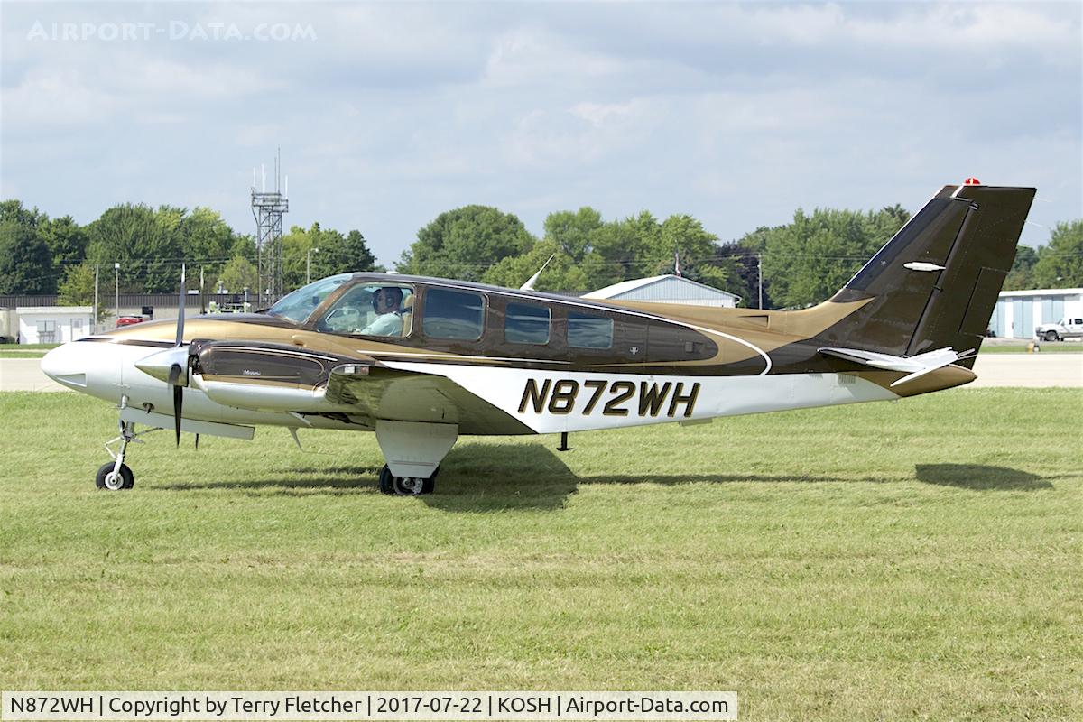 N872WH, 1993 Beech 58 Baron C/N TH-1679, At 2017 EAA AirVenture at Oshkosh