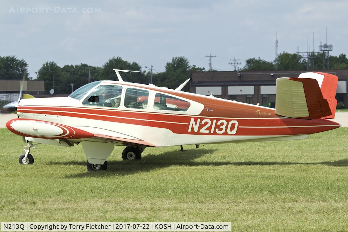 N213Q, 1965 Beech S35 Bonanza C/N D-7929, At 2017 EAA AirVenture at Oshkosh