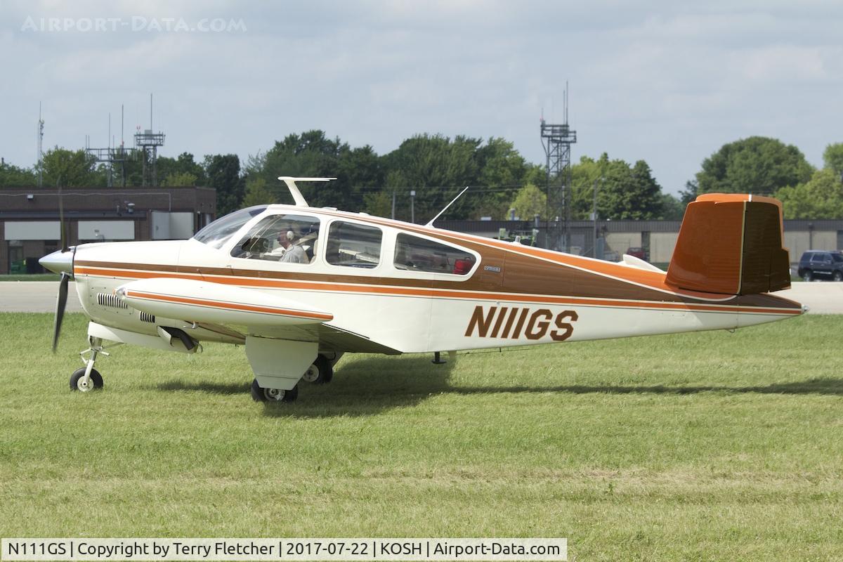 N111GS, 1968 Beech V35A Bonanza C/N D-8780, At 2017 EAA AirVenture at Oshkosh