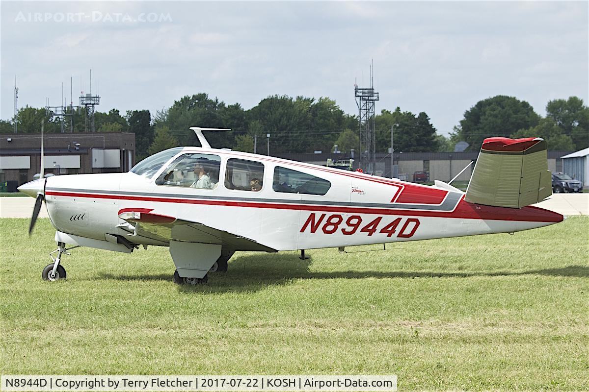 N8944D, 1966 Beech V35 Bonanza C/N D-8285, At 2017 EAA AirVenture at Oshkosh