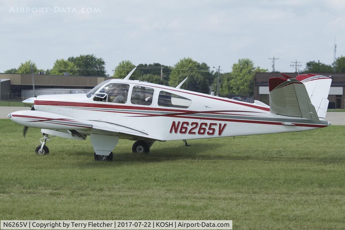 N6265V, 1967 Beech V35 Bonanza C/N D-8595, At 2017 EAA AirVenture at Oshkosh