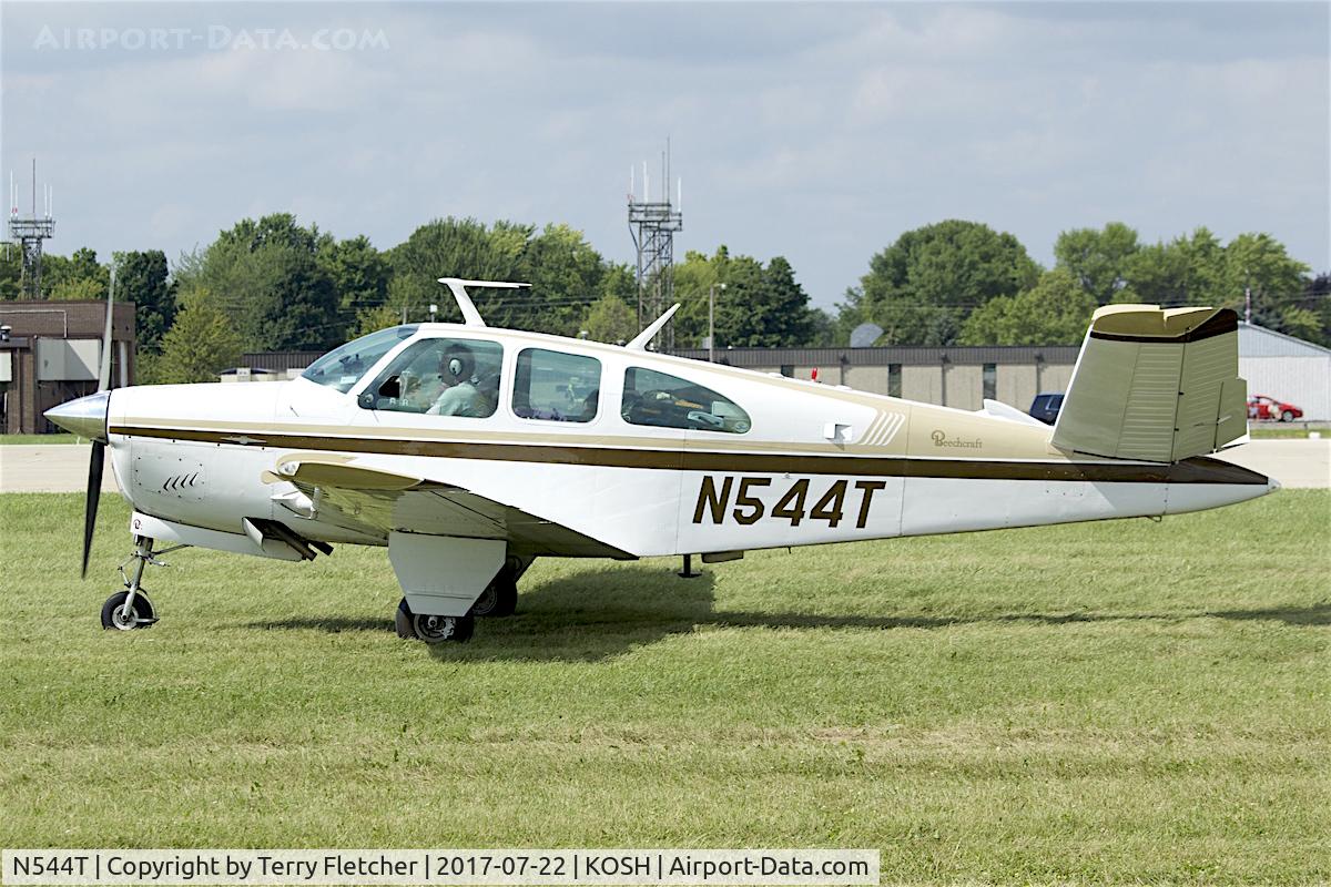 N544T, 1961 Beech N35 Bonanza C/N D-6729, At 2017 EAA AirVenture at Oshkosh