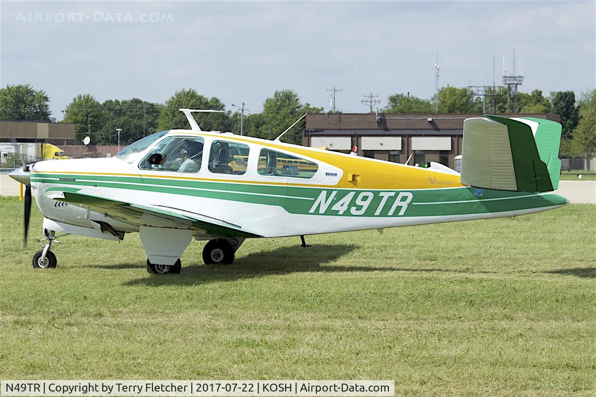 N49TR, 1974 Beech V35B Bonanza C/N D-9628, At 2017 EAA AirVenture at Oshkosh