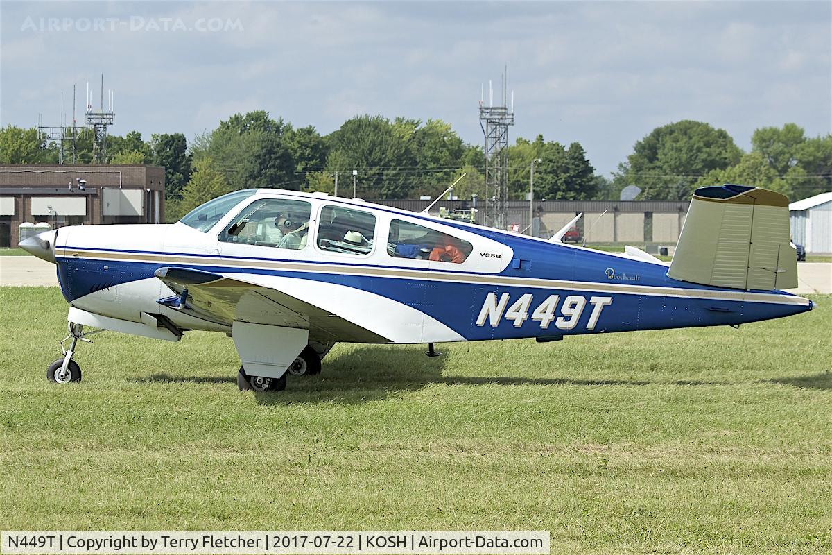 N449T, 1970 Beech V35B Bonanza C/N D-9153, At 2017 EAA AirVenture at Oshkosh