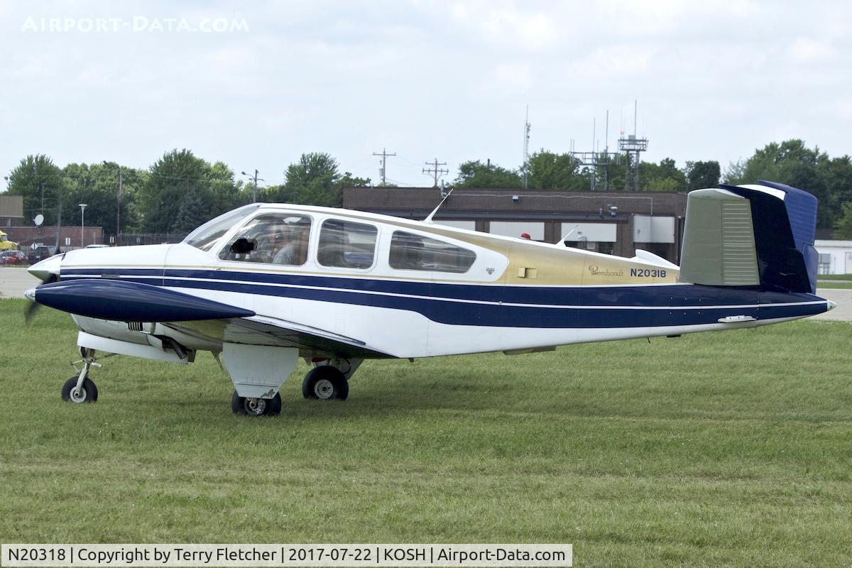 N20318, 1978 Beech V35B Bonanza C/N D-10173, At 2017 EAA AirVenture at Oshkosh